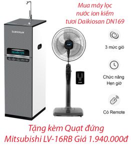 Máy lọc nước ion kiềm tươi Daikiosan DN169